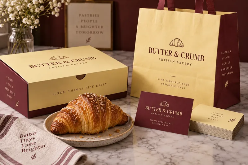 Butter & Crumb branding mockup