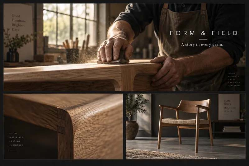 Form & Field video storyboard mockup