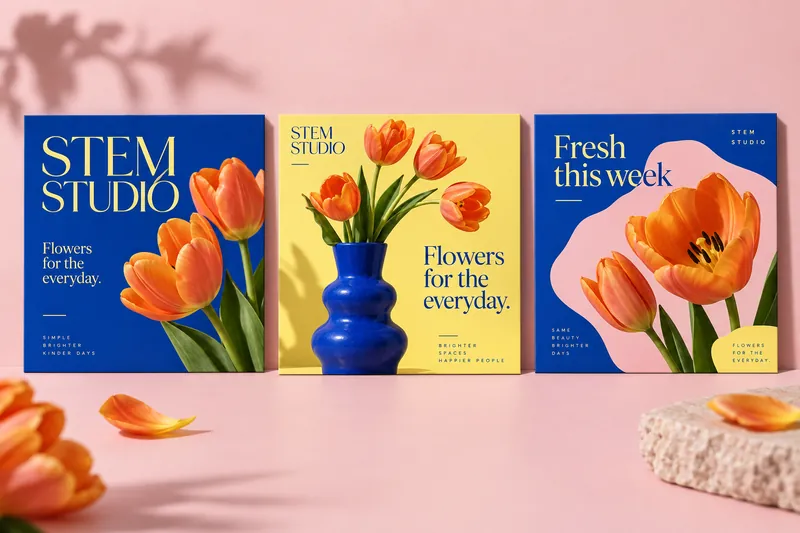 Stem Studio social campaign mockup